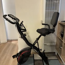 PLENY Folding Exercise Bike, 5 IN 1 Indoor Stationary Bikes for Home