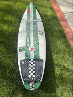 Pyzel red tiger surfboard