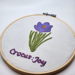 Crocus Embroidery