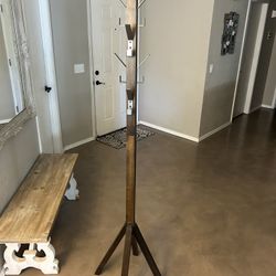 Kirklands Wood Coat Rack