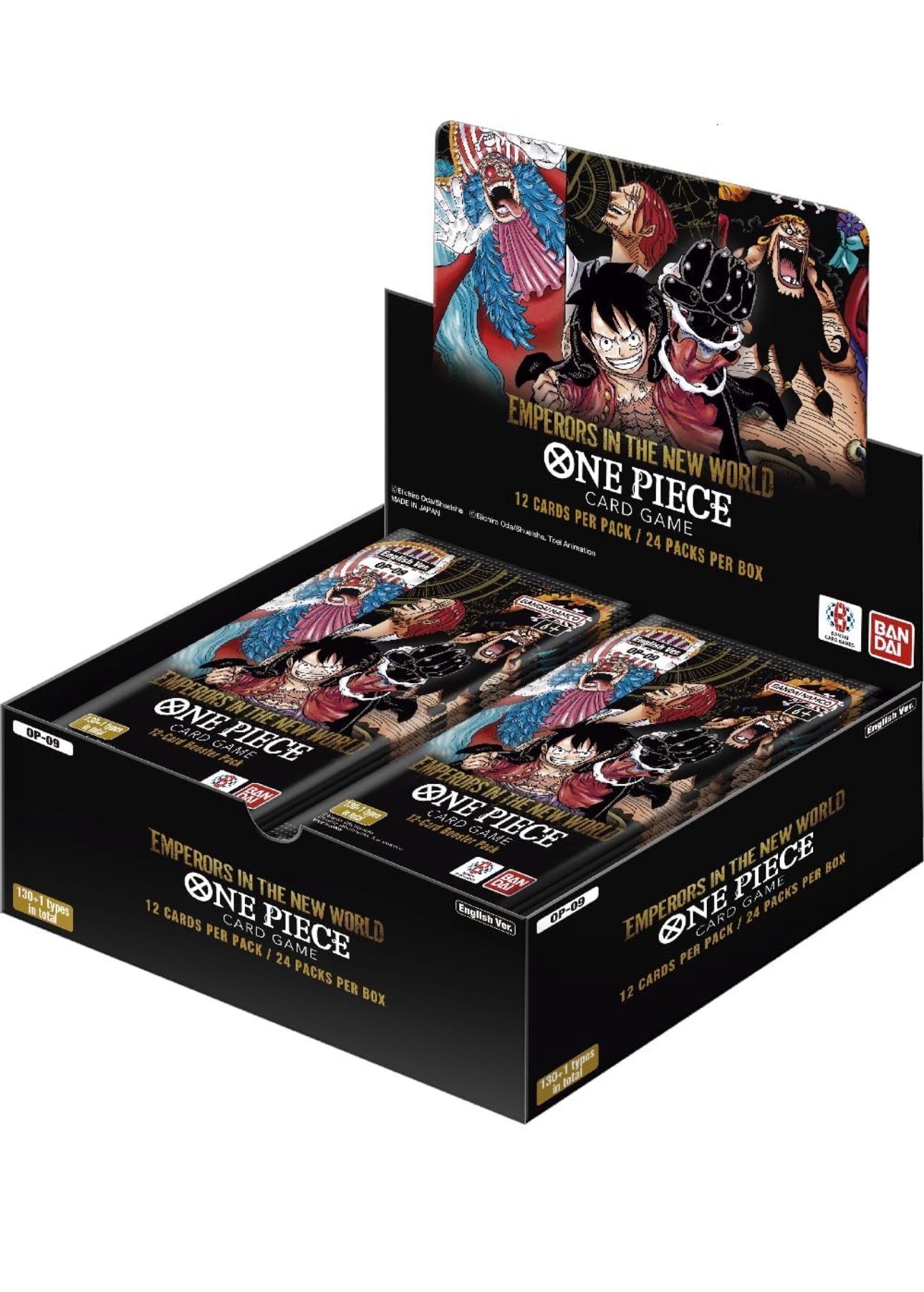 BANDAI Emperors in The New World Booster OP-09 - One Piece Card Game - English (Ages 6+)