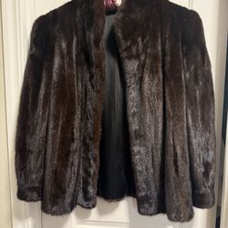 Dark Brown Women’s Mink Coat