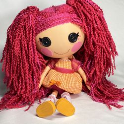 Lalaloopsy Doll Pink Yarn Hair Tippy Tumbelina 12" 2013 Used Excellent Condition