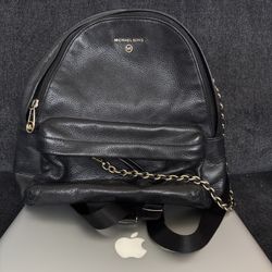 Michael Kors Black Leather Backpack
