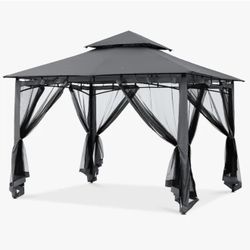 New ABCCANOPY 11-ft * 11-ft Dark Gray Gazebo with soft Top roof( screen included)