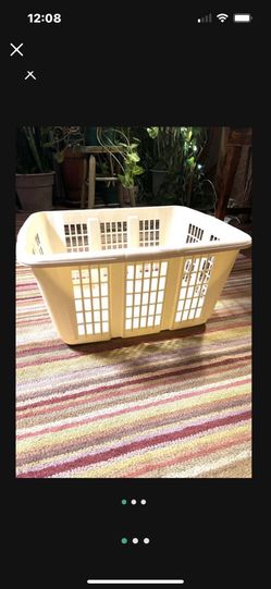 Large Sturdy Rubbermaid Laundry Basket.  $5.  Hundreds of items to look at. East Dundee