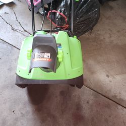 Electric  snow blower  and leaf pick up