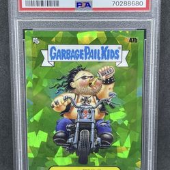 2020 Topps Chrome Garbage Pail Kids Sapphire VILE KYLE 47b /50 PSA 9