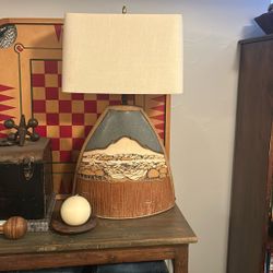 Southwest Pottery Lamp ARTIST SIGNED