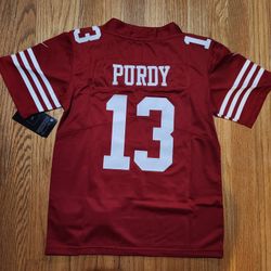 NFL San Francisco 49ers football uniform No.13 Brock Purdy jersey