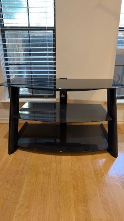 3-Tier Tempered Glass TV Console