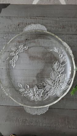 Crystal Round Platter, 15.75" by Mikasa