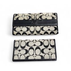 Coach wallet in black/grey
