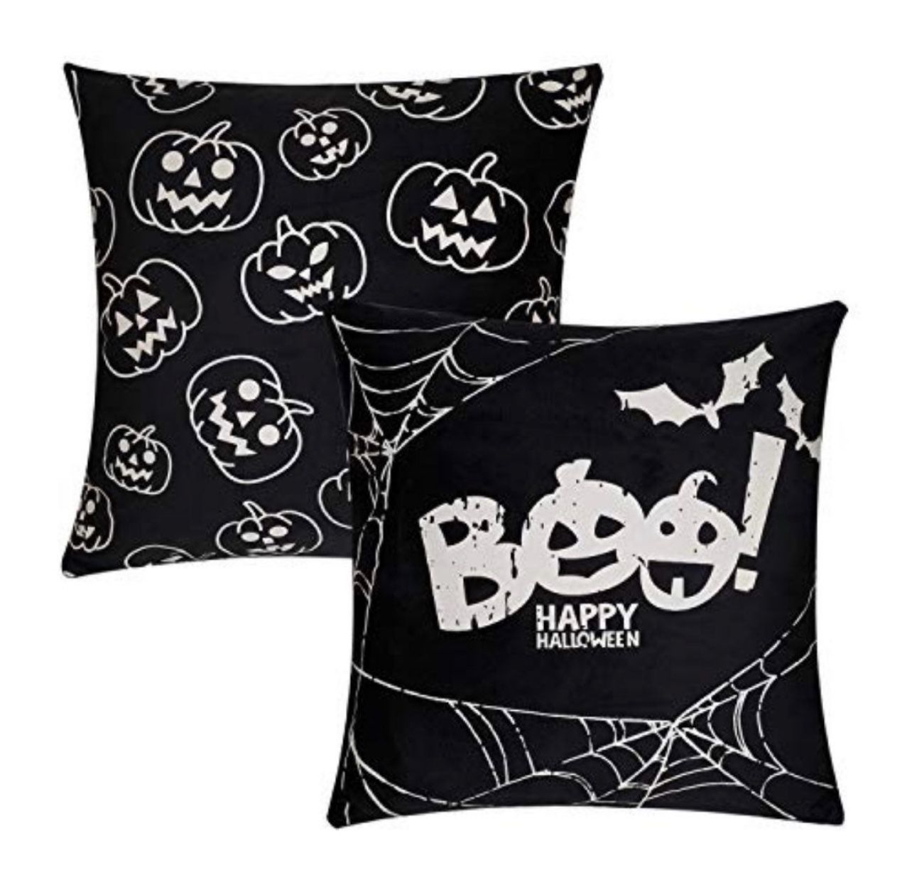 Glow in Dark 2 Halloween pillow covers