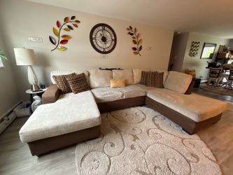 2-piece Beige Sectional