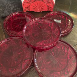 8. Crystal Red  Coasters