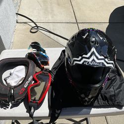 Motorcycle woman’s O’Neal XS helmet