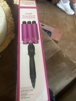 Three barrel curling iron
