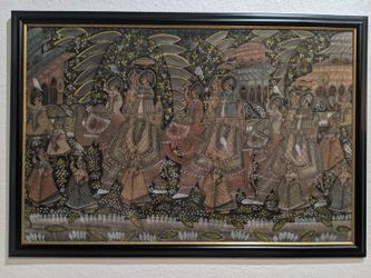 Picture on silk fabric