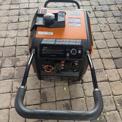 Generac 3800/3000-Watt Dual Fuel Inveter Generator, Fully Enclosed Case and Easy-To-Use Electric Start with Battery Included