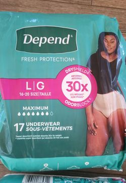 Women's Depends Large