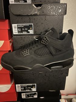 Jordan 4 Black Cat 2025 4Y,5Y,5.5Y,6.5Y,7Y,9M,10.5M,11.5M,12M,14M