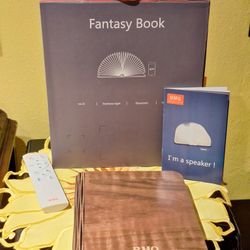 Fantasy Book Speaker features HI-FI, Rainbow LED Lighting,  Bluetooth with Remote Control