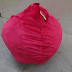 2FT Plush Bean Bag Lounge Seat Chair In Red