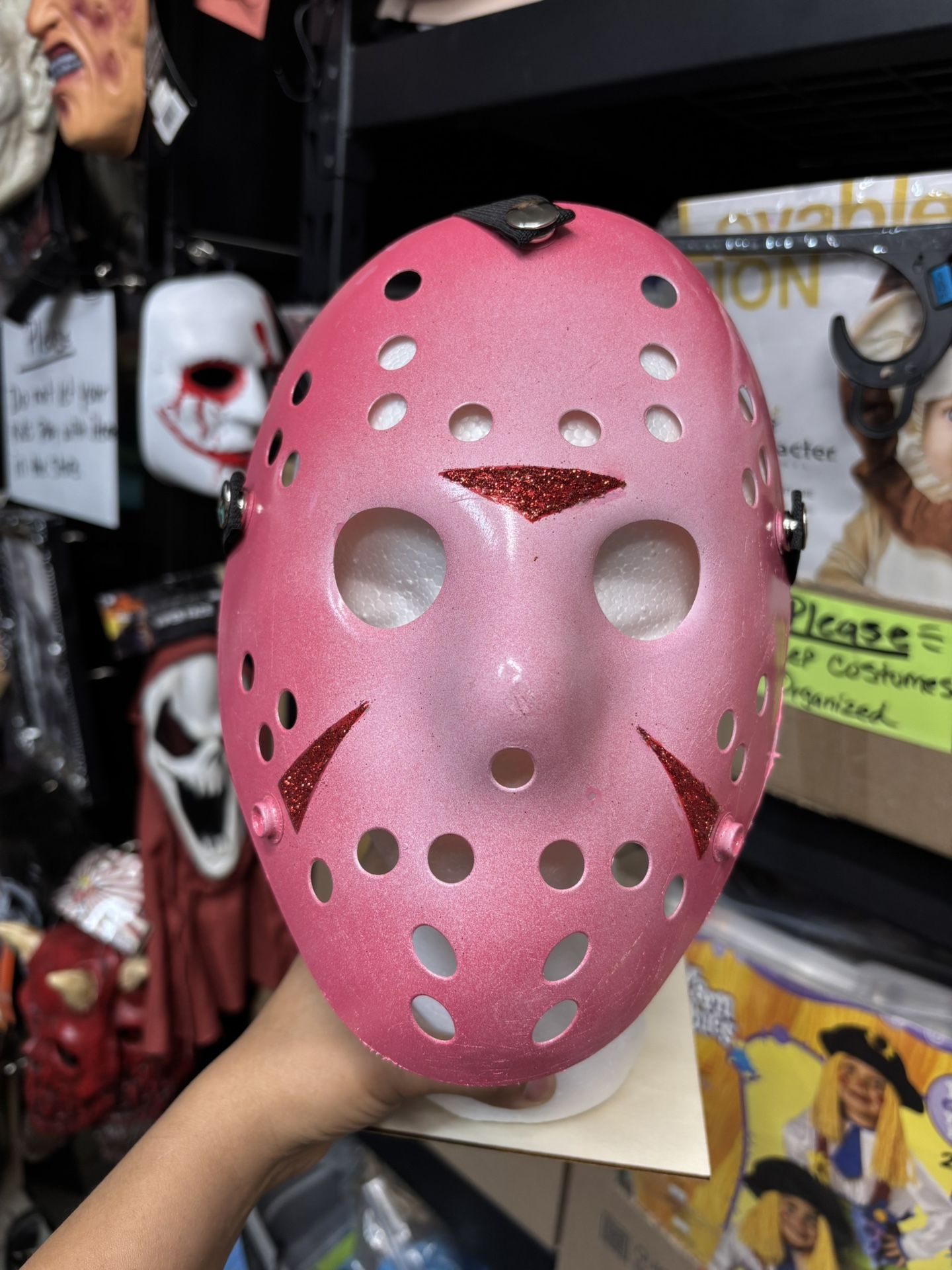 New, Custom Hand Painted Pink Jason Masks