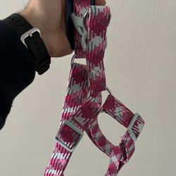 Reflective Pink Dog Harness