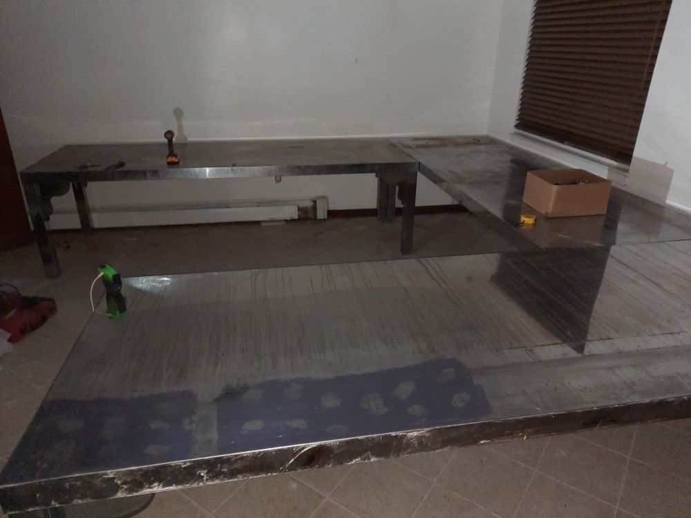 Industrial stainless steel Tables