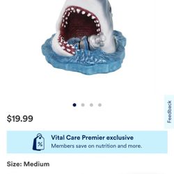 Petco Medium JAWS Fish Tank Decor NEW WITH TAGS