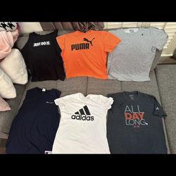 Men’s Pack Nike, Adidas, Puma, Champion Shirt Large