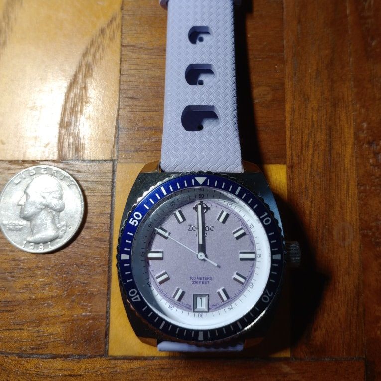 Ladies Zodiac Sea Dragon Diver Quartz (Lavender/Purple) No Box