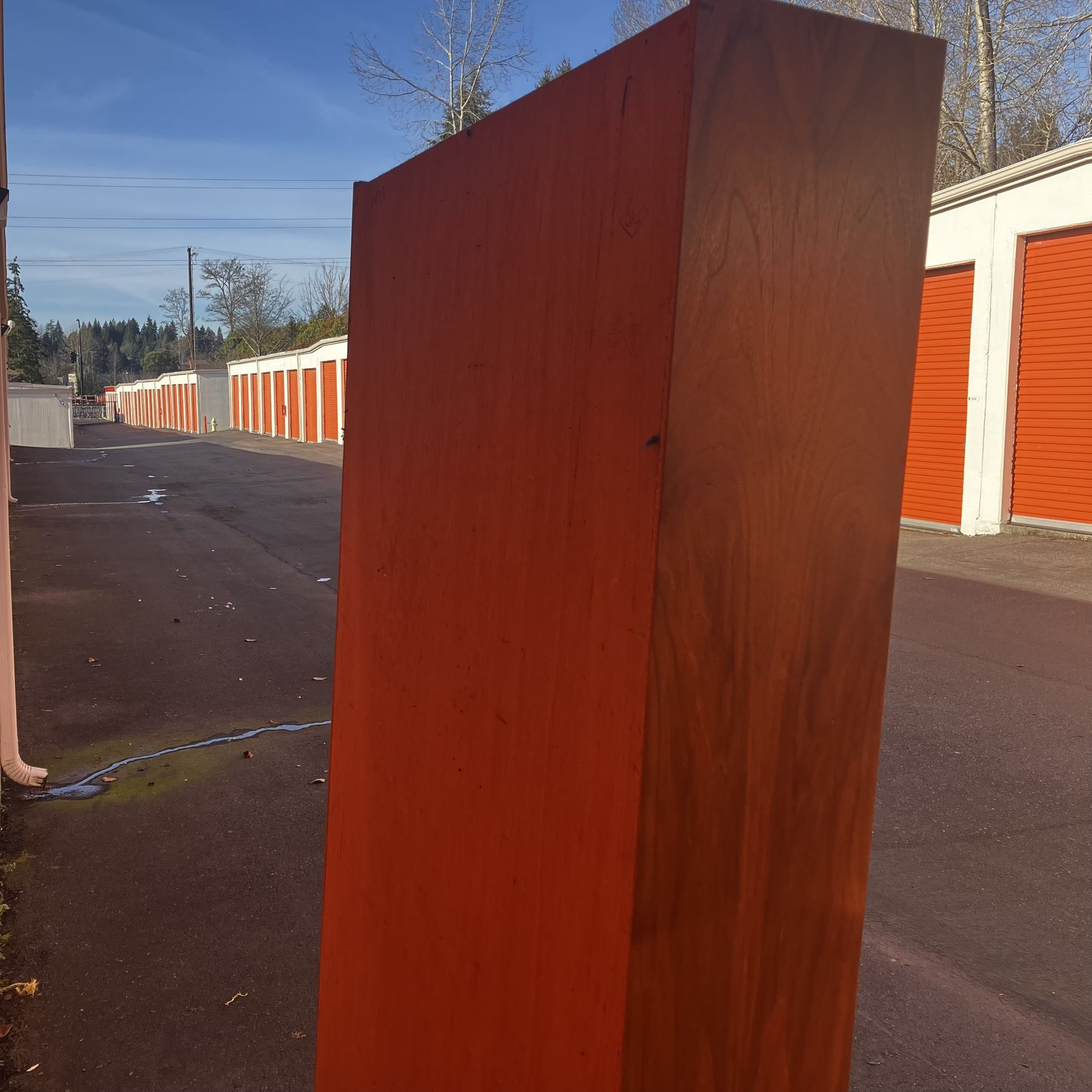 Tall Vintage Mid Century Teak Bookshelf