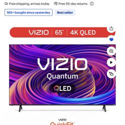 VIZIO 65" Class Quantum 4K QLED HDR Smart TV (M65Q6-L4) - $350 OBO. 