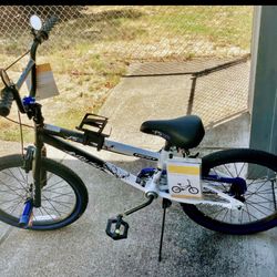 20" Boys' Kent Ambush BMX Bike - Blue Helmet - Bicycle Cup Holder Plastic - Blackburn Bike Frame Pum