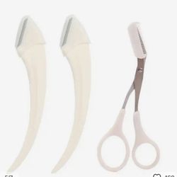 Eyebrow Trimming Knife Eyebrow Face Razor For Women Professional Eyebrow Scissors With Comb Brow Trimmer Scraper Accessories