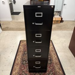 Filing Cabinet, 4 Drawer Realspace W/ Key