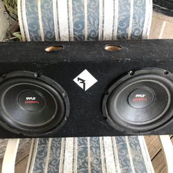 10” Subwoofer Speakers In Ported Box 