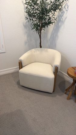 Beige Swivel Chair
