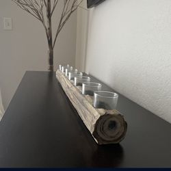 Real Wood Candle Holder From Pottery Burn 