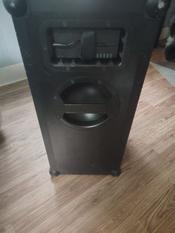 Large Black Tower Speaker