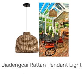 Rattan/Hemp hanging Lamp