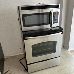 Microwave Stove and fridge