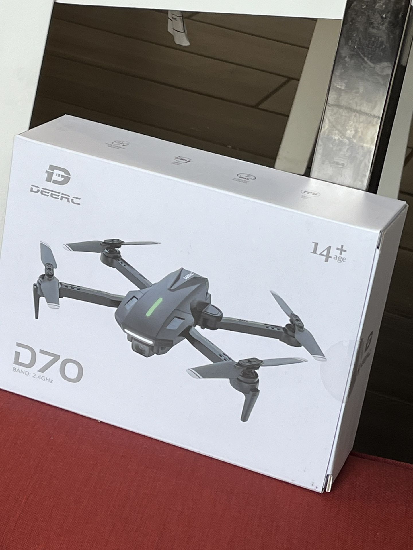 Brand New  DEERC Drone with Camera, D70 Drones with Camera for Adults 1080P HD 