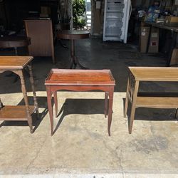 Antique side tables in fair condition n