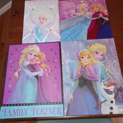 Frozen Disney Elsa Anna Wall Decor Kids Girls Toddler