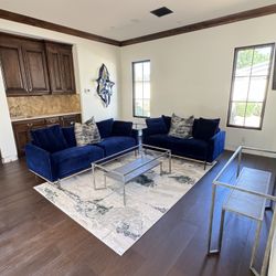 Low Profile Couch, Loveseat, Coffee table with matching End Table And Console Table