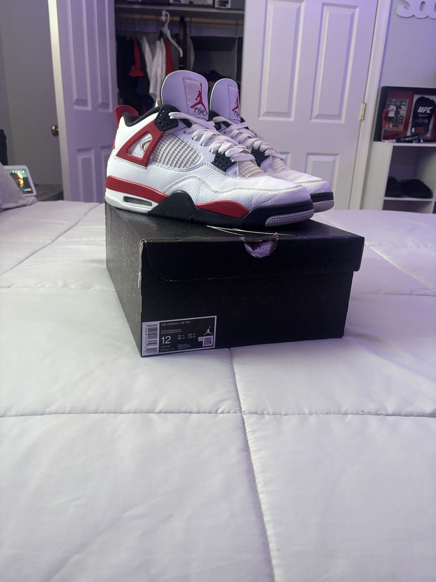 Jordan 4 Red cement